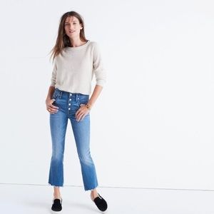 Madewell - Cali Demi-Boot Jeans: Chewed-Hem Edition
